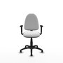 PIQUERAS Y CRESPO Silla de oficina Aýna Blanca con Brazos 1D