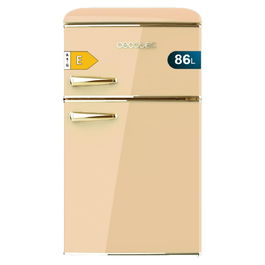 Frigorífico Cecotec Bolero CoolMarket 2D Origin 86 Beige E Beige Independiente