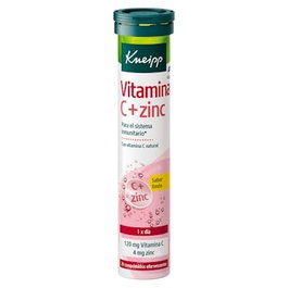 Kneipp Vitamina C + Zinc 20 Comprimidos Efervescentes Sabor Limón