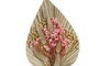 DKD Home Decor Decoración MDF 18x4x36 Natural y Terracota