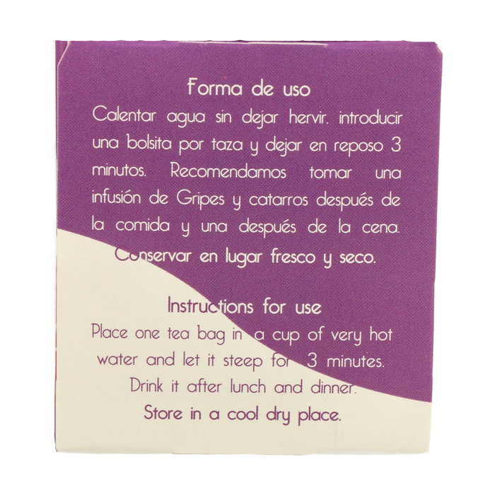 Bio3 Bie 3 Gripes y Catarros 25 bolsitas infusoras
