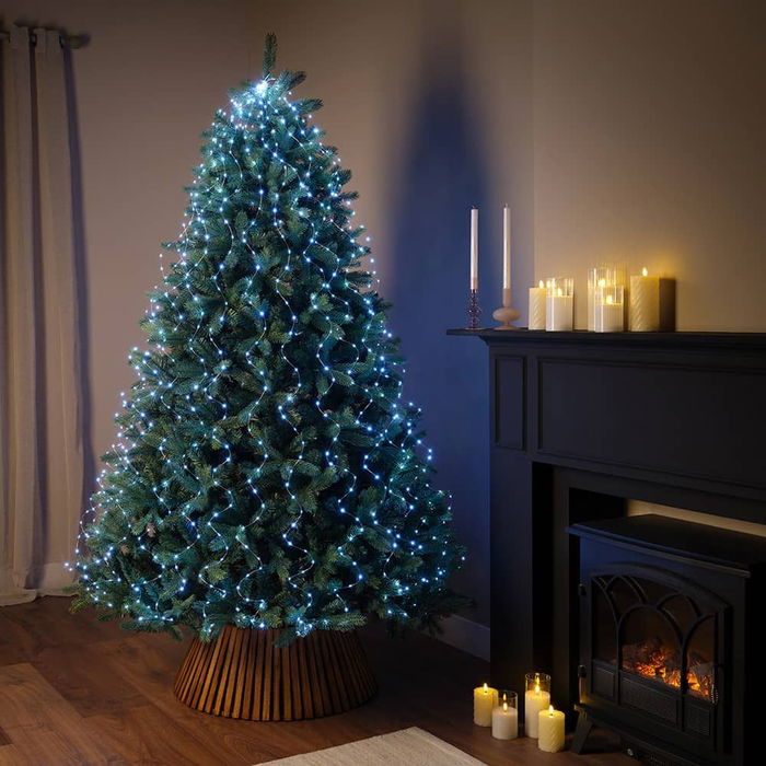 Lumineo Guirnalda Micro Led Exterior 408 led Blanco Frío 1,8 m para Árbol