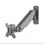 MANHATTAN Soporte de Pared Brazo Articulado con Gas para Monitor, 17"-32" (48-81 cm), Hasta 8 kg, Ajuste de Inclinación y Giro, Compatible VESA 75x75/100x100 mm, Color Gris