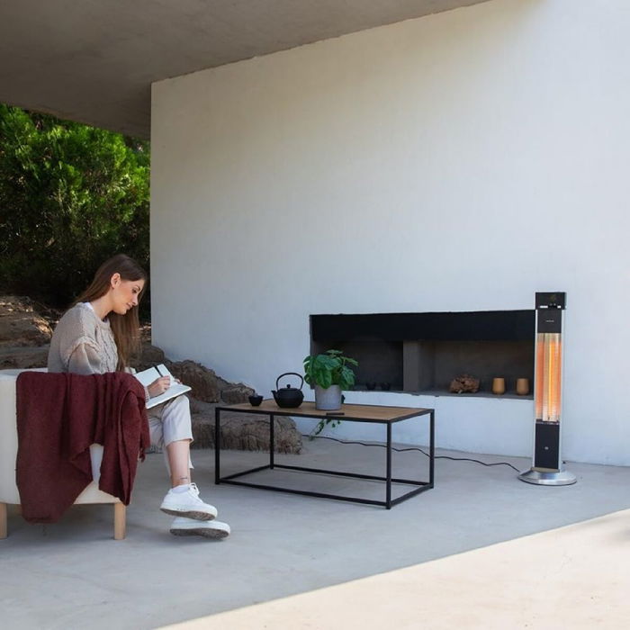 Estufa de Exterior Cecotec ReadyWarm 2000 Power Tower Negro 2000 W