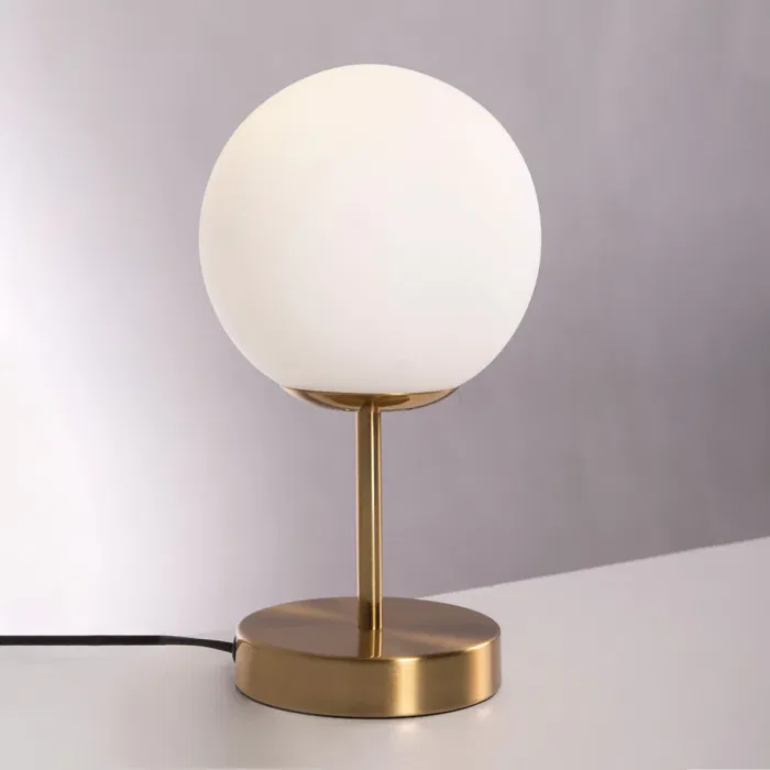 Lámpara de Mesa Metal y Cristal Garoua SKD-T1016