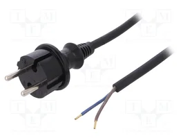 PLASTROL Cable de alimentación H05VV-F 2x1mm2 4,5m