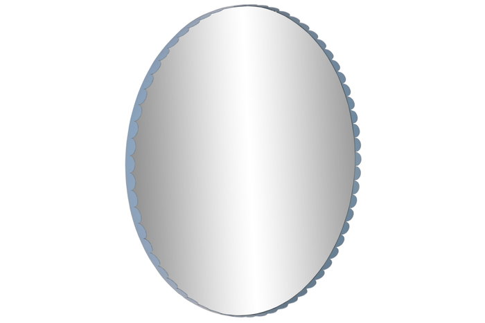 DKD Home Decor Espejo de Metal Arcos Azul 70x70 cm DKD Home Decor Espejo de Metal Arcos Azul 70x70 cm