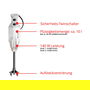 ESGE Batidora de Inmersión M 122 de Luxe, 140W, Blanco