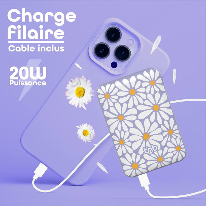 T'nb Powerbank Flower 5000 mAh Magsafe
