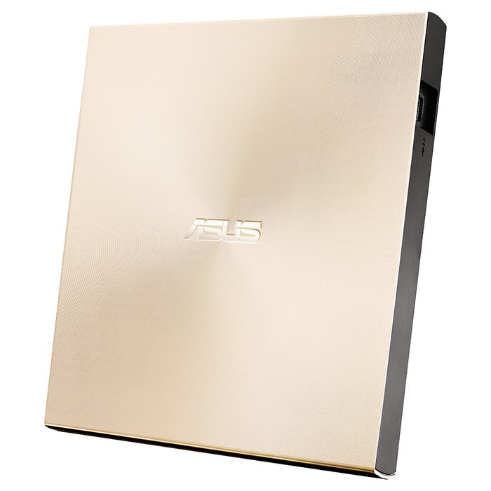 ASUS ZenDrive U8M Externo USB-C M-DISC DVD Quemador Grabador de CD DVD para Computadora, Oro/Negro