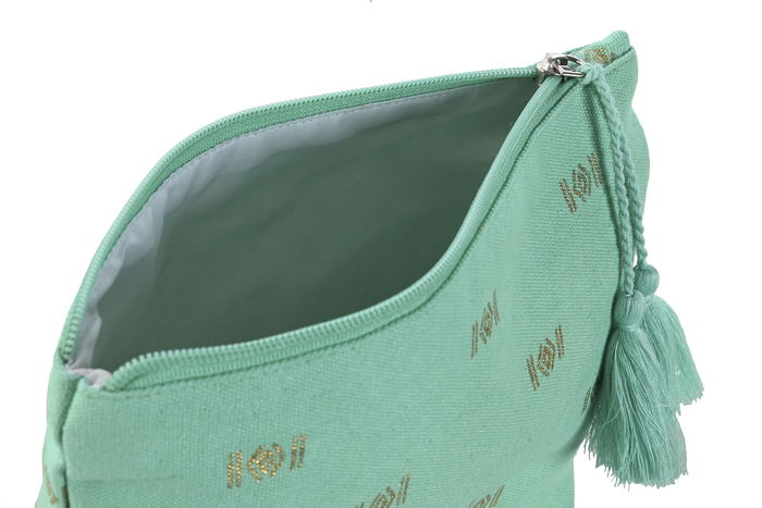 DKD Home Decor Neceser Mediterraneo Azul Coral 25 x 5 x 20 cm (3 Unidades)