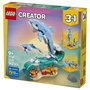 LEGO Creator 3 en 1 Animales Marinos: Hermosos Delfines 31385
