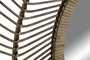 DKD Home Decor Espejo de Bambú y Cristal Natural 110x110 cm