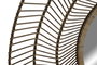 DKD Home Decor Espejo de Bambú y Cristal Natural 110x110 cm
