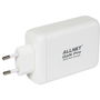 ALLNET Cargador USB-C PD GaN 130W con 1x USB-A QC y 3x USB-C, Enchufe EU