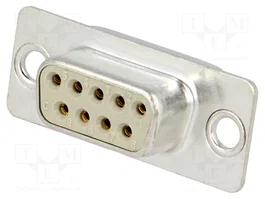 HARTING Conector D-Sub de 9 pines hembra para transferencia de datos