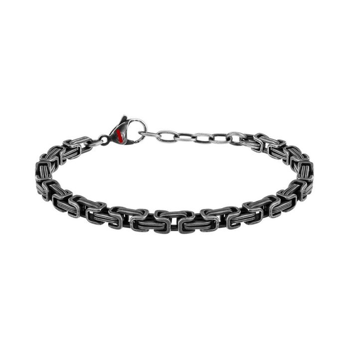 Pulsera Hombre Sector SAFT76 Plata Negro Pulsera Hombre Sector SAFT76 Plata Negro