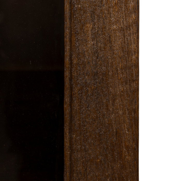 Vitrina Marrón Madera de Mango Salón 40 X 40 X 180 cm