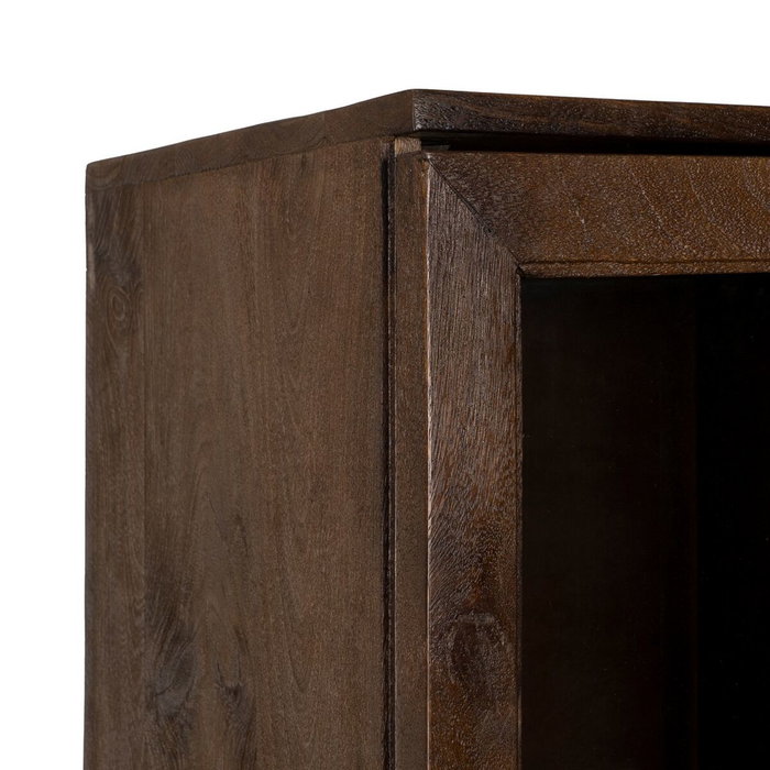 Ixia Vitrina de Salón Marrón de Madera de Mango 40 x 40 x 180 cm Ixia Vitrina de Salón Marrón de Madera de Mango 40 x 40 x 180 cm