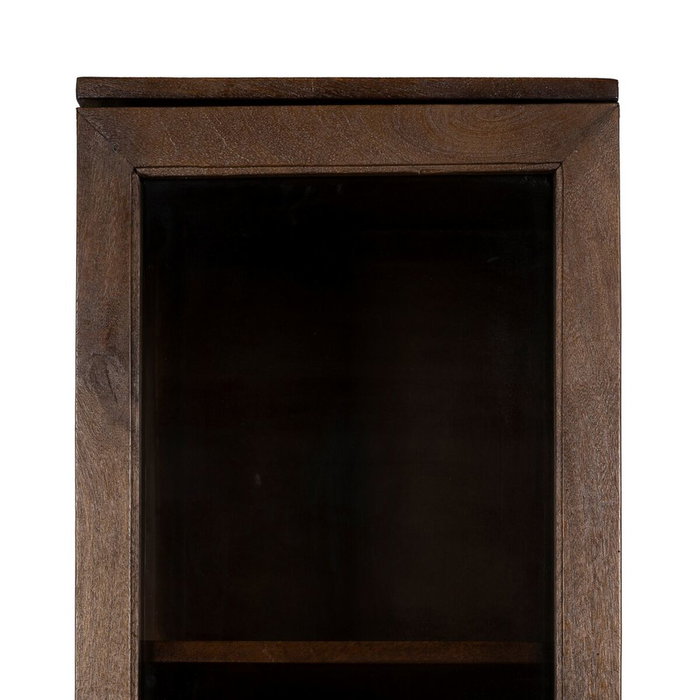 Ixia Vitrina de Salón Marrón de Madera de Mango 40 x 40 x 180 cm Ixia Vitrina de Salón Marrón de Madera de Mango 40 x 40 x 180 cm