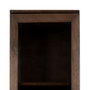 Ixia Vitrina de Salón Marrón de Madera de Mango 40 x 40 x 180 cm