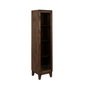 Ixia Vitrina de Salón Marrón de Madera de Mango 40 x 40 x 180 cm