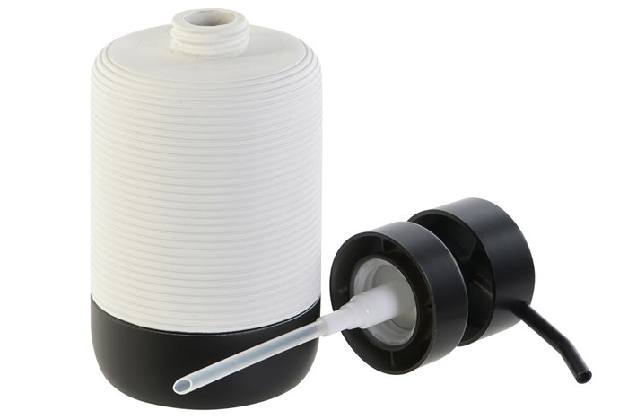 DKD Home Decor Dosificador de Resina y ABS Blanco, Pack de 2