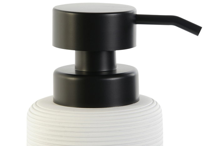 DKD Home Decor Dosificador de Resina y ABS Blanco, Pack de 2