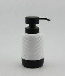 DKD Home Decor Dosificador de Resina y ABS Blanco, Pack de 2