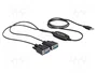 DeLOCK Adaptador USB 2.0 tipo A a 2 x Serial DB9 RS-232 Negro