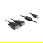DeLOCK Adaptador USB 2.0 a Serie 2x RS232 2x9 Pin St Negro