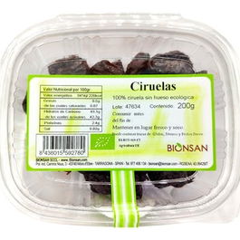 BIONSAN Ciruelas Sin Hueso Ecológicas 200 Gr