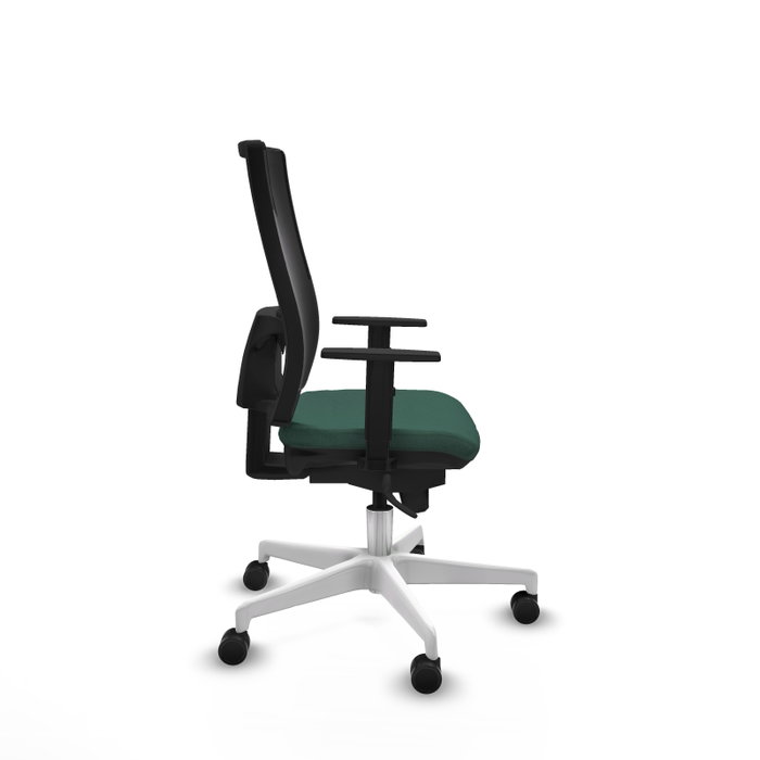 PIQUERAS Y CRESPO Silla de oficina Horna con mecanismo Sincro Verde botella y Negro PIQUERAS Y CRESPO Silla de oficina Horna con mecanismo Sincro Verde botella y Negro