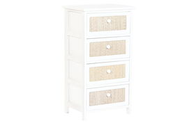 DKD Home Decor Cajonera Cottage Blanco 29 x 73 x 40 cm
