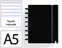 Carchivo Cuaderno Ingeniox Foam A5 80h Rayado Horizontal Negro