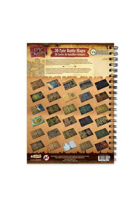 Sas Trade Invaders Libro Tablero de Juego Epic Forge Heroic Fantasy Exterior (30 Mapas XL) Tapas Duras