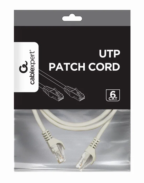Gembird Cable de Red Cat6 U/UTP 1m Gris PP6U-1M