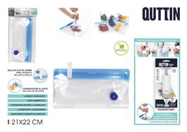 Quttin Set 6 Bolsas Comida Reutilizables para Vacío 21x22 cm (24 Cajas)