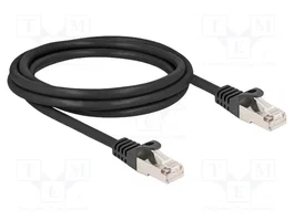 DELOCK Patch Cord RJ50 a RJ50 F/UTP 2m Negro