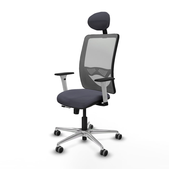PIQUERAS Y CRESPO Silla de oficina Zulema con mecanismo Sincro/Traslack, Gris PIQUERAS Y CRESPO Silla de oficina Zulema con mecanismo Sincro/Traslack, Gris