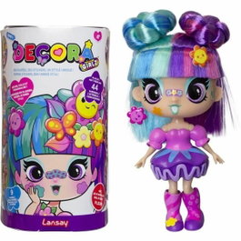 Lansay Decora Girlz Mini Muñeca de Moda para Personalizar - Flor