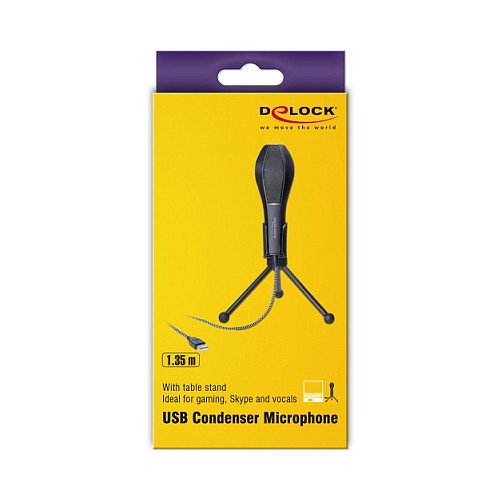 DeLOCK 65939 Micrófono USB Omnidireccional con Soporte de Sobremesa DeLOCK 65939 Micrófono USB Omnidireccional con Soporte de Sobremesa