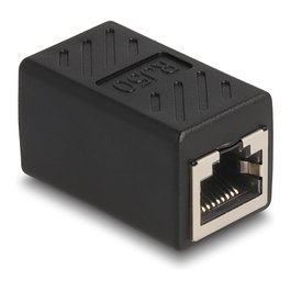 DeLOCK Adaptador RJ50 hembra a hembra negro