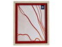 Giftdecor Portafotos Natural Borde Rojo 20 x 25 cm (Set de 24)