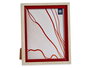 Giftdecor Portafotos Natural Borde Rojo 20 x 25 cm (Set de 24)