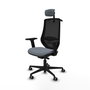PIQUERAS Y CRESPO Silla de oficina Mardos con mecanismo Sincro/Traslack Gris/Negro