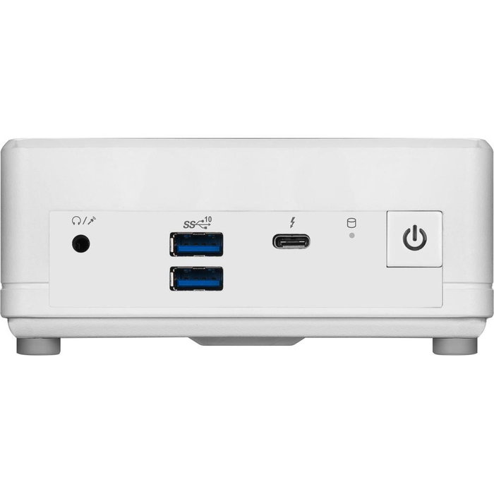 MSI Cubi 5 1M-439BEU Mini PC Barebone, Intel Core i5-120U, 10 núcleos, hasta 64GB RAM, M.2 SSD, 2.5", Wi-Fi 6E, BT 5.3, Thunderbolt 4, Blanco, sin SO