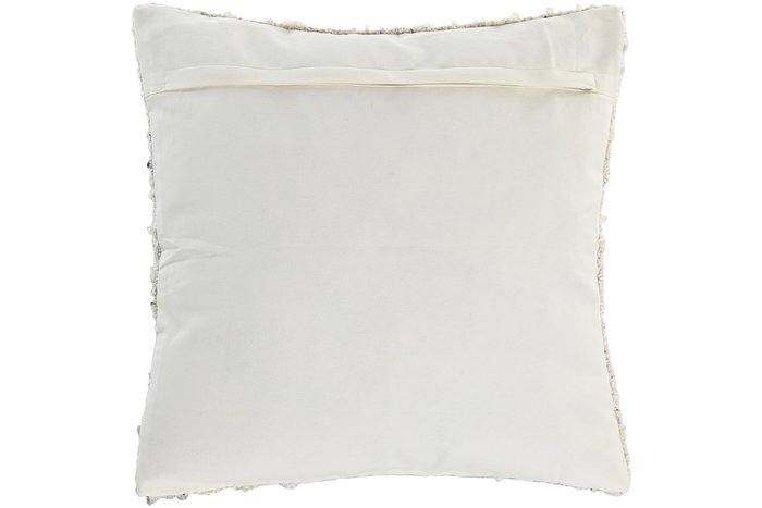 DKD Home Decor India lino 1c25 Cojin Tradicional Crema Negro 8 x 50 x 50 cm (2 Unidades)