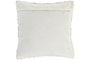 DKD Home Decor India lino 1c25 Cojin Tradicional Crema Negro 8 x 50 x 50 cm (2 Unidades)