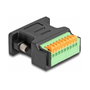 DeLOCK Adaptador D-Sub 9 hembra a bloque de terminales con pulsador 66559